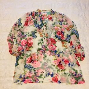 Alice Blue Lucio Henley Blouse